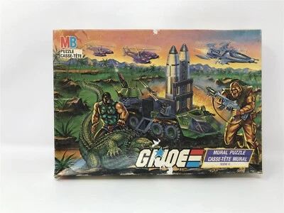 G.I. JOE 1988 Mural Puzzle Scene 4 Croc Master Vs Spearhead Complete In Box  - Изображение 1 из 4