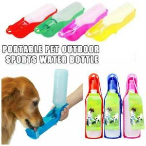 Pet Dog Portable Travel Drinking Water Bottle Outdoor Puppy Cat Feed Bowl HOT Je