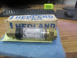 Hedland: 605005 Direct Reading, In-Line Flow Meter. 3000 PSI Max. New Old Stk - Picture 1 of 5