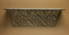 Architectural Large Embossed Gothic Clover Tin 44" Mantle Top Shelf Old 1878-23B