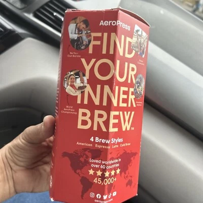 AeroPress Original Cafetera y Espresso Estilo Barista Nivel Café Portátil Foto 1 de 4