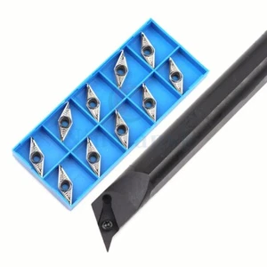 117.5° S20R-SVQCR16 20mm CNC Lathe Internal Turning Tool Holder+10Pcs VCGT160404 - Picture 1 of 3