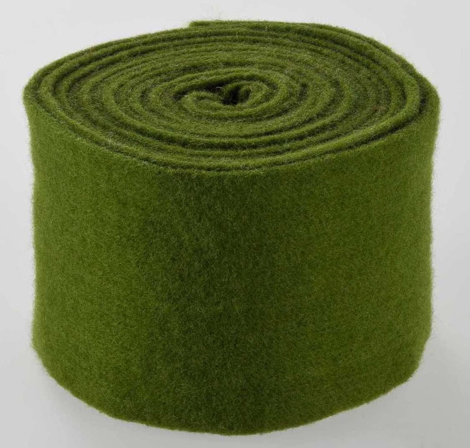 1m Topfband*Filzband*b=15cm*moos-grün GU13*SchafWolle-Filz*Band*Dekoband*Deko - Bild 1 von 1