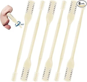 3 or 6 Pcs 2-In-1 Nasal Hair Cutter, Upgrade Double Sided Nose Hair Knife, 360° - Picture 1 of 5