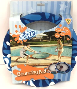 "Juego de almohadilla de rebote para piscina playa lago juguete de agua azul/rojo naranja/verde 12" - Imagen 1 de 11