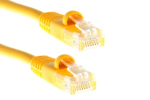 10ft CAT5e Molded & Snagless Yellow - Picture 1 of 1