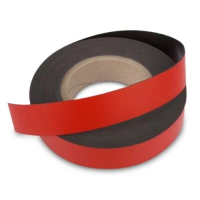 MAGNETS4YOU Magnetband Kennzeichnungsband - Breite 40 mm - rot - universal - WOW -