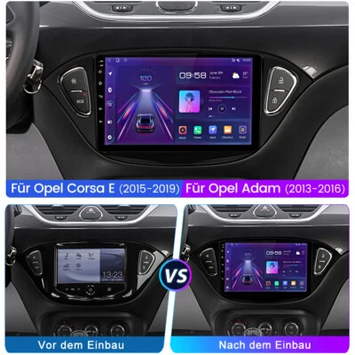 DAB+ 4Core 1+32G Android13 Autoradio Für Opel Corsa E Adam GPS Navi WIFI CarPlay - Bild 1 von 4