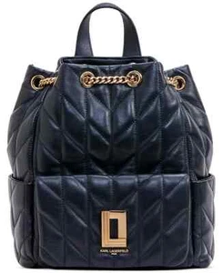 NWT KARL LAGERFELD PARIS Lafyette Small Quilted Leather Backpack - Picture 1 of 10