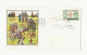 Canada 1955 Scout FDC with better Overseas Mailers cachet with insert - Picture 1 of 2
