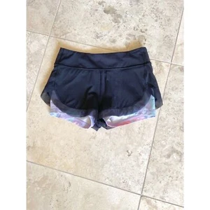 Ivivva NWOT girl's black layered shorts 12 - Picture 1 of 3