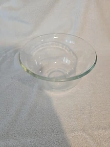 "Cuenco mezclador de vidrio transparente de 7"" GE de colección" - Imagen 1 de 4