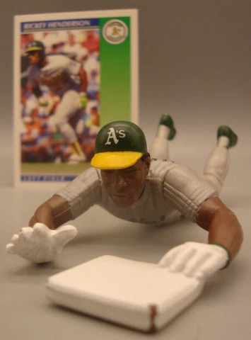 1992 LOOSE SLU STARTING LINEUP FIGURE RICKEY HENDERSON OAKLAND ATHLETICS A's Cover