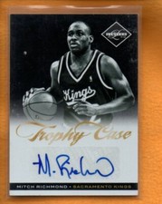 MITCH RICHMOND 2011-12 PANINI LIMITED BK TROPHY CASE AUTO /49 49/49 