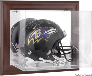 Ravens Brown Framed Wall-Mountable Logo Helmet Case - Fanatics - Picture 1 of 1