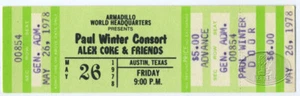 Paul Winter Consort 1978 unbenutztes Ticket - Bild 1 von 1