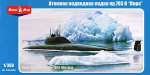 LIRA/LYRE PROJECT 705 ALFA-CLASS NUCLEAR SUBMARINE(SOVIET MKGS)#6 1/350 MIKROMIR - Picture 1 of 1
