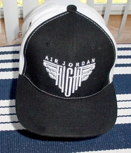 Gorra de vuelo Air Jordan HIGH True Hat blanca/negra con alas raras Snapback - Imagen 1 de 11