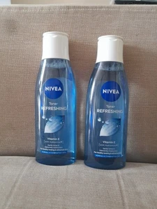 2 X NIVEA REFRESHING TONER WITH VITAMIN E NORMAL/COMBINATION SKIN 200ML - Picture 1 of 3
