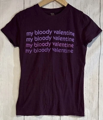 Camiseta My Bloody Valentine 2013 púrpura gira de conciertos mujer joven mediana pilling Foto 1 de 4