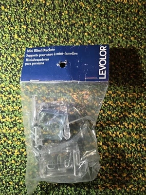 Par de mini soportes ciegos Levolor PWLDMINIBR, transparentes, ENVÍO GRATUITO Foto 1 de 3