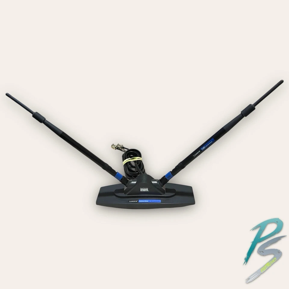 Linksys AS2TNC Antenna Stand for TNC Connectors + (2) 7dBi High Gain Antennas - Image 1 of 4