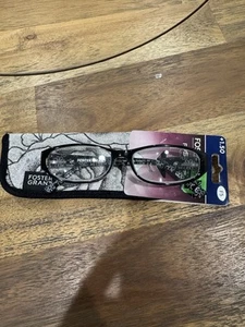 New! Foster Grant Kay Black 1.50 Reading Glasses W/Soft Case. - Picture 1 of 5
