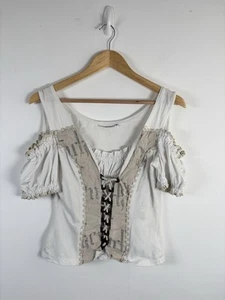 Stockerpoint Vintage Top Size UK 14 Dirndl Landgirl Oktoberfest Puff Sleeve - Picture 1 of 12