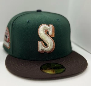 Seattle Mariners 2Tone Full Metallic S Logo & 30th Ann. SP New Era 59fifty 7 1/2 - Picture 1 of 16