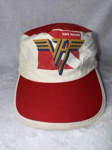 Vintage Van Halen Mütze Cap Painter Flex Fitted CLASSIC ROCK Elastic GUC Rare 80s - Bild 1 von 10