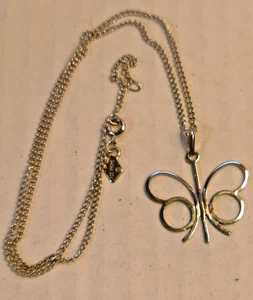 VTG, 1970's, Sarah Coventry, PAPILLON, Butterfly Silver Tone Modernist  Necklace - Picture 1 of 4