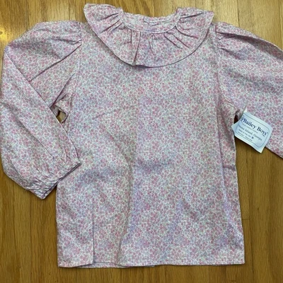 Camisa blusa Bailey Boys flor babado tamanho 4 - Imagem 1 de 4