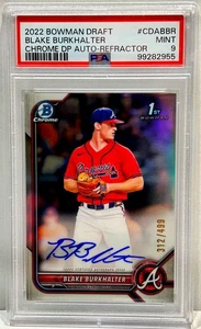 2022 Bowman Chrome Jud Fabian RC Refractor /499 PSA 9 Mint On-Card Auto Orioles - Bild 1 von 2