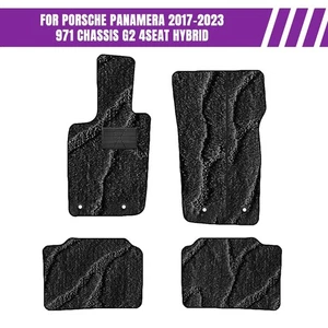 Car Mats For Porsche Panamera 17-23 971 G2 4Seat Hybrid With Install Tool 4pc - Picture 1 of 2