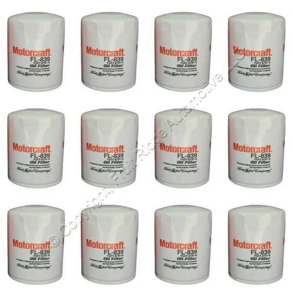 Filtros de aceite de motor giratorios Motorcraft FL-839 para Nissan Tsuru 1986-2009 paquete de 12 Foto 1 de 4