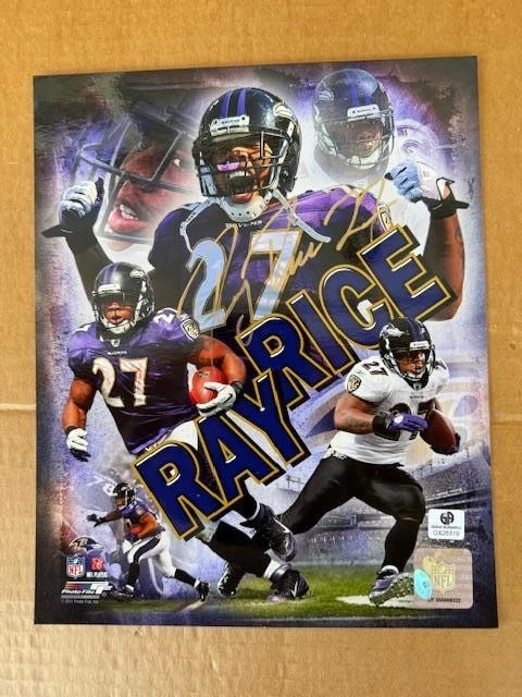 Foto firmada por Ray Rice 8x10 - Ravens, Rutgers Foto 1 de 1