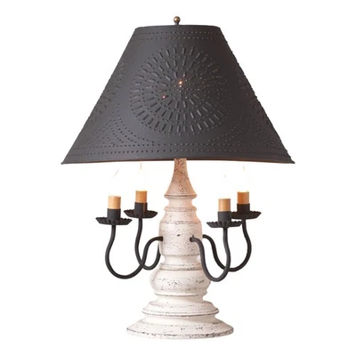 Harrison Lamp in Americana White with Shade - Image 1 of 3