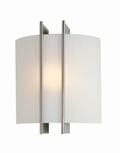 Lite Source LS-1673 Checks Wall Sconce Polished Steel - Picture 1 of 1