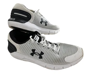 Size 10.5 - Under Armour Charged Rogue 3 Knit White Black - Picture 1 of 16