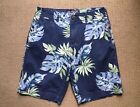 AMERICAN EAGLE OUTFITTERS blue palm leaf print shorts 100% Cotton Men’s 30