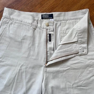 VTG Polo Ralph Lauren Shorts Mens 32 Cream Philip Cotton Twill Chinos Preppy USA - Picture 1 of 16