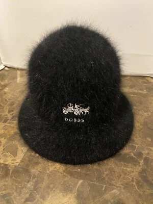 Gorra Dobbs Para Hombre Bucket Talla S/mediana Mezcla Angora Negra Difusa Hipster Genial Foto 1 de 4