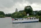 Photo 6x4 River cruise boat turning near Worcester The boom across the ri c2010