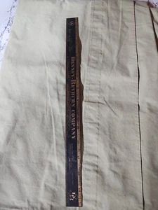 Antique Brass Ruler “The Denny - Reyburn Company" Unique Advertising - Picture 1 of 12