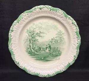 Scene antiche vintage Ridgways di Chas. Dickens Lg. Piatto/piatto tritatutto - Foto 1 di 6