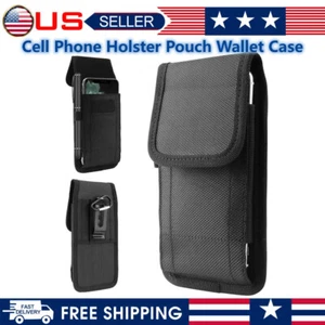 Cell Phone Holster Pouch Wallet Case With Belt Clip Handy For iPhone Samsung - Picture 1 of 11