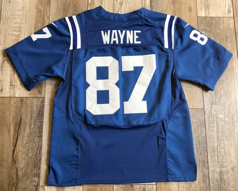 Reggie Wayne #87 Indianapolis Colts Blue Nike Football Jersey - Size 48 Cover