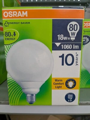 OSRAM DULUXSTAR  GLOBE 18W/2500K (80W equivalent ) warm comfort light E27 - Image 1 of 3