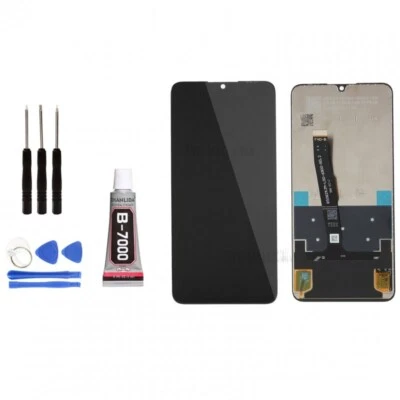 CINQ TEQ Ecran Remplacement pour Huawei P30 LITE Noir + Outils + Colle