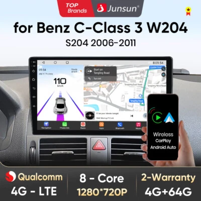 DAB+64GB Android 13 Carplay 8Kern Autoradio Für Mercedes Benz C Klasse W204 S204 - Bild 1 von 4